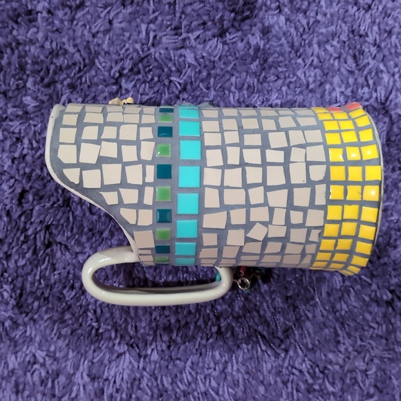 Mosaic Abstract Art Face Pitcher - Picture 3 of 10